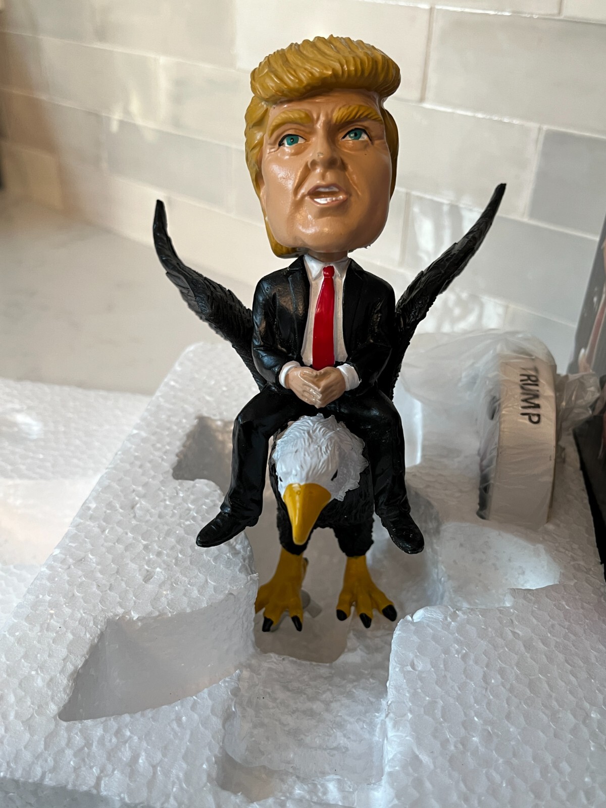 Donald Trump Ltd Ed Bobblehead Riding Bald Eagle by Kollectico 23/2019
