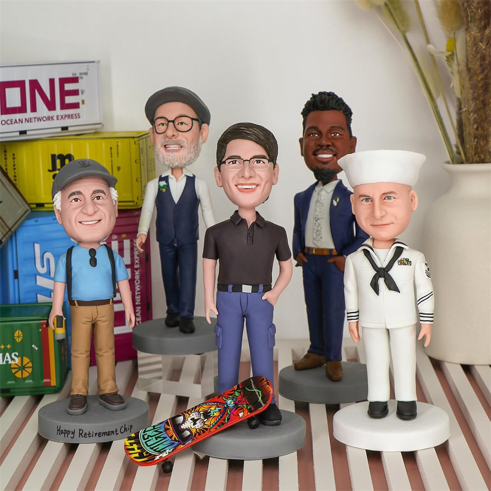 Customizing Personalized Sculpture Customized Photo bobblehead Doll 1 Person