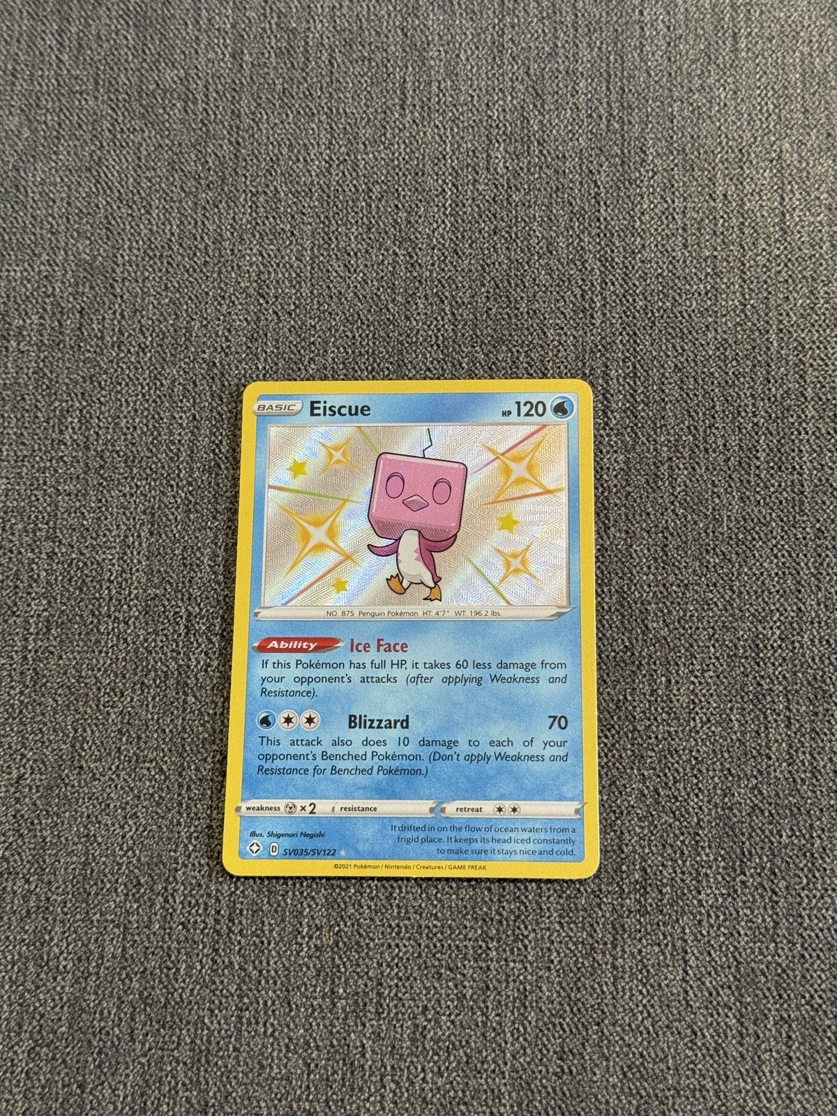 Eiscue SV035/SV122 Shining Fates Ultra Rare Shiny Vault Pokemon Card * New *
