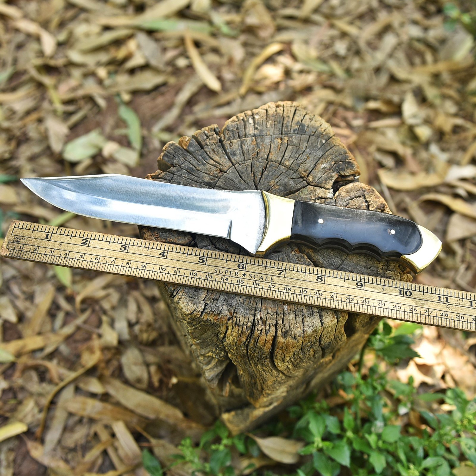 Custom Fixed Blade Boot Knife Spear Point Dagger With Leather Sheath