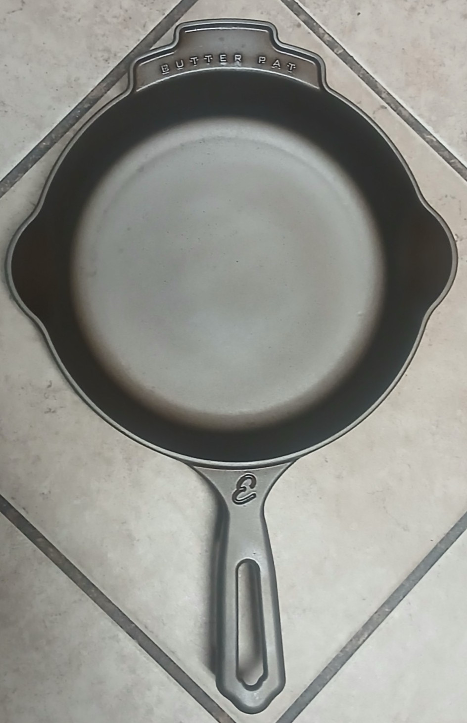 Rare Unique Original Discontinued New Never Used BUTTER PAT 8 in Skillet ‘ESTEE’