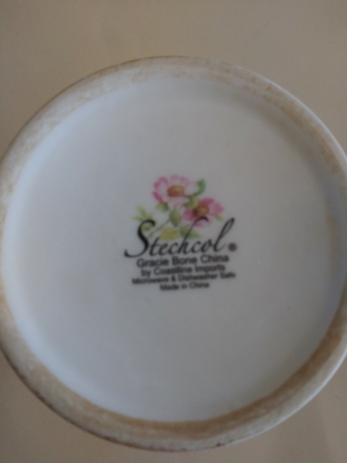 Grace Bone China Coffee Cups By Stechcol. Very Good Condition.