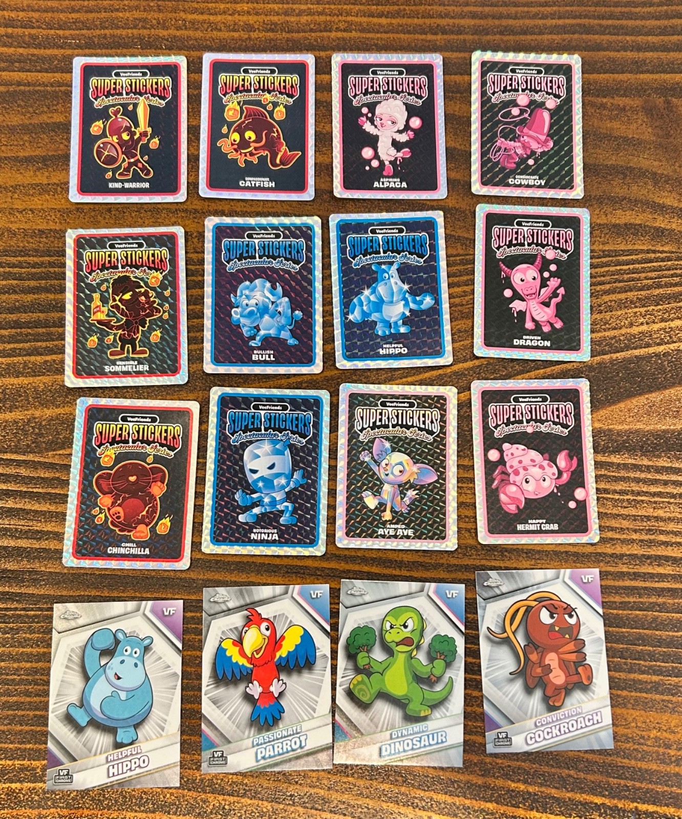 Veefriends Super Stickers Spectacular Series Lot 12 Stickers Total