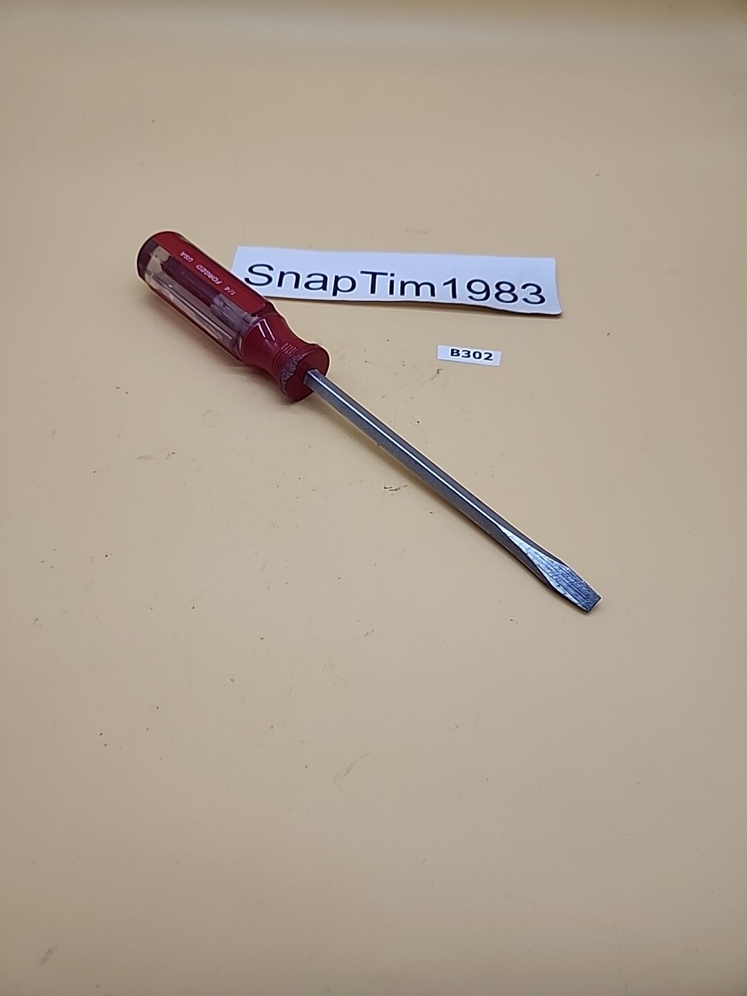 Craftsman Tools Vintage Standard Screwdriver 41053 WF 1/4” USA