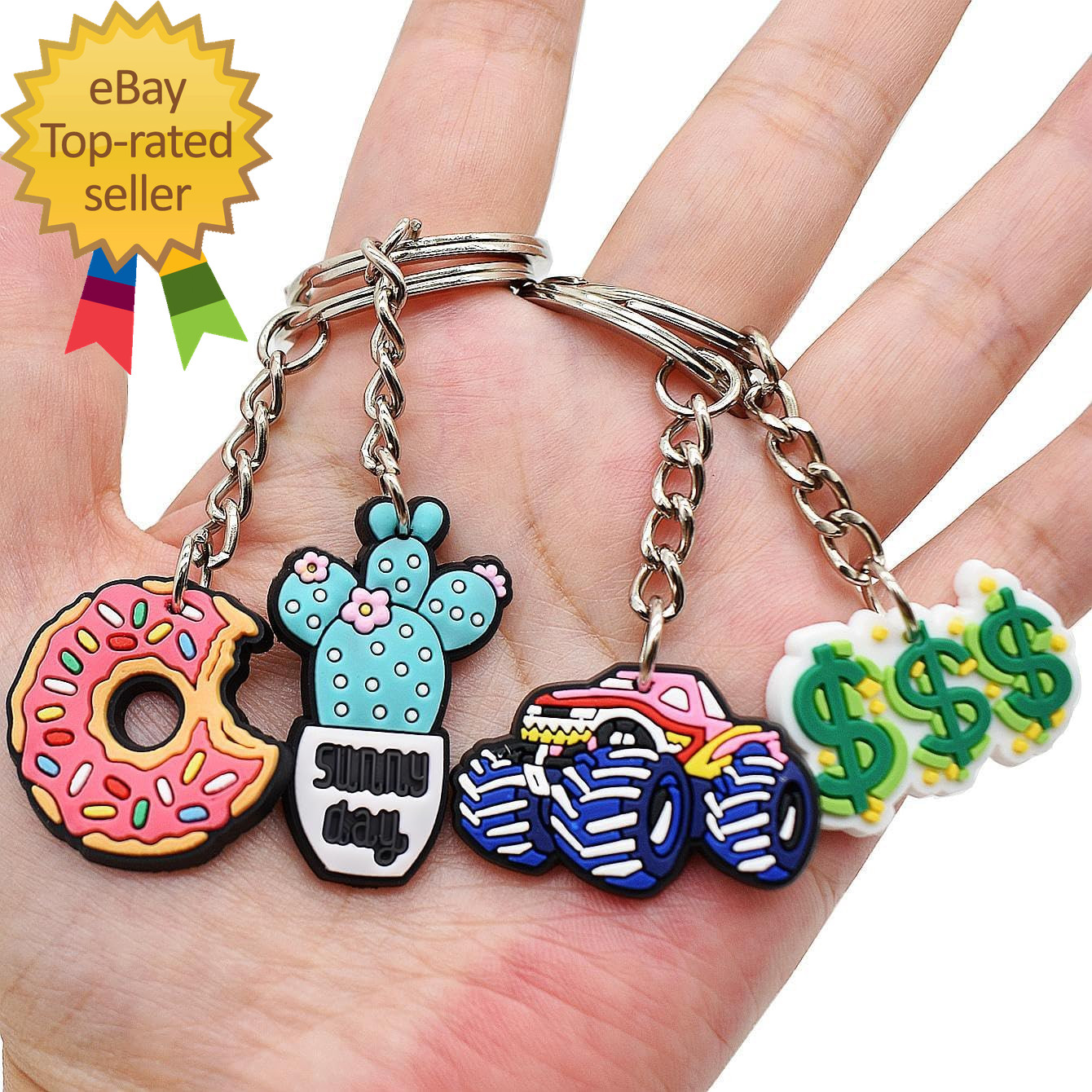 Bulk Keychains 100/200Pcs Random Different Keychain Lot Lovely Cool Key Chains