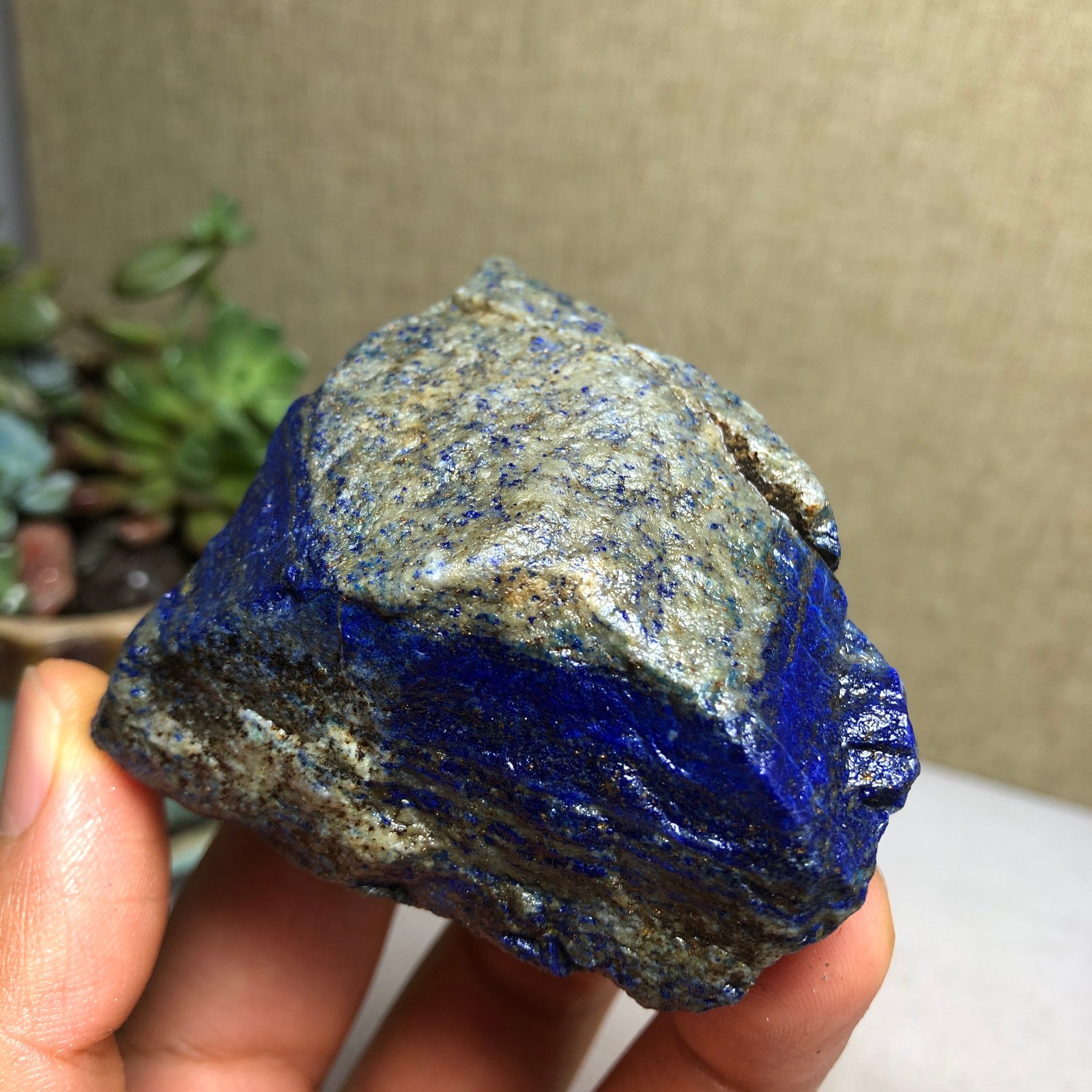 Natural Rough Lapis Lazuli original Crystal uncut Gemstone Mineral 150g A4440
