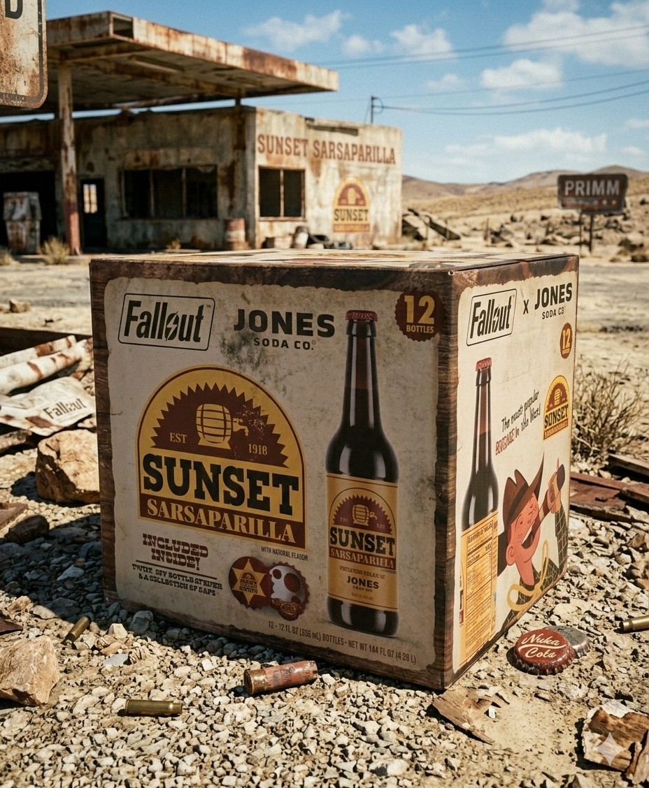 Fallout x Jones Soda Co- Sunset Sarsaparilla 12 Costco Exclusive – READ DESC