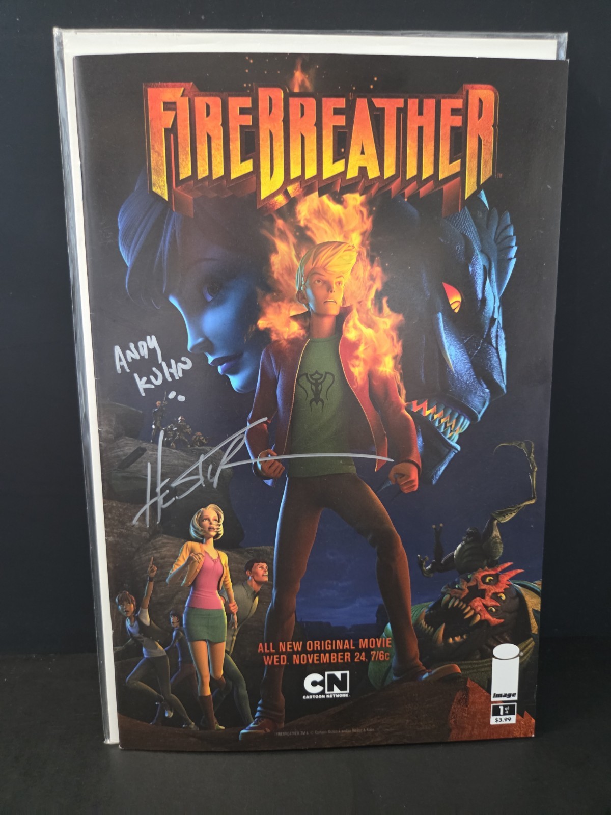 Firebreather: Holmgang #1 Cartoon Network Movie Variant Signed Hester Kuhn
