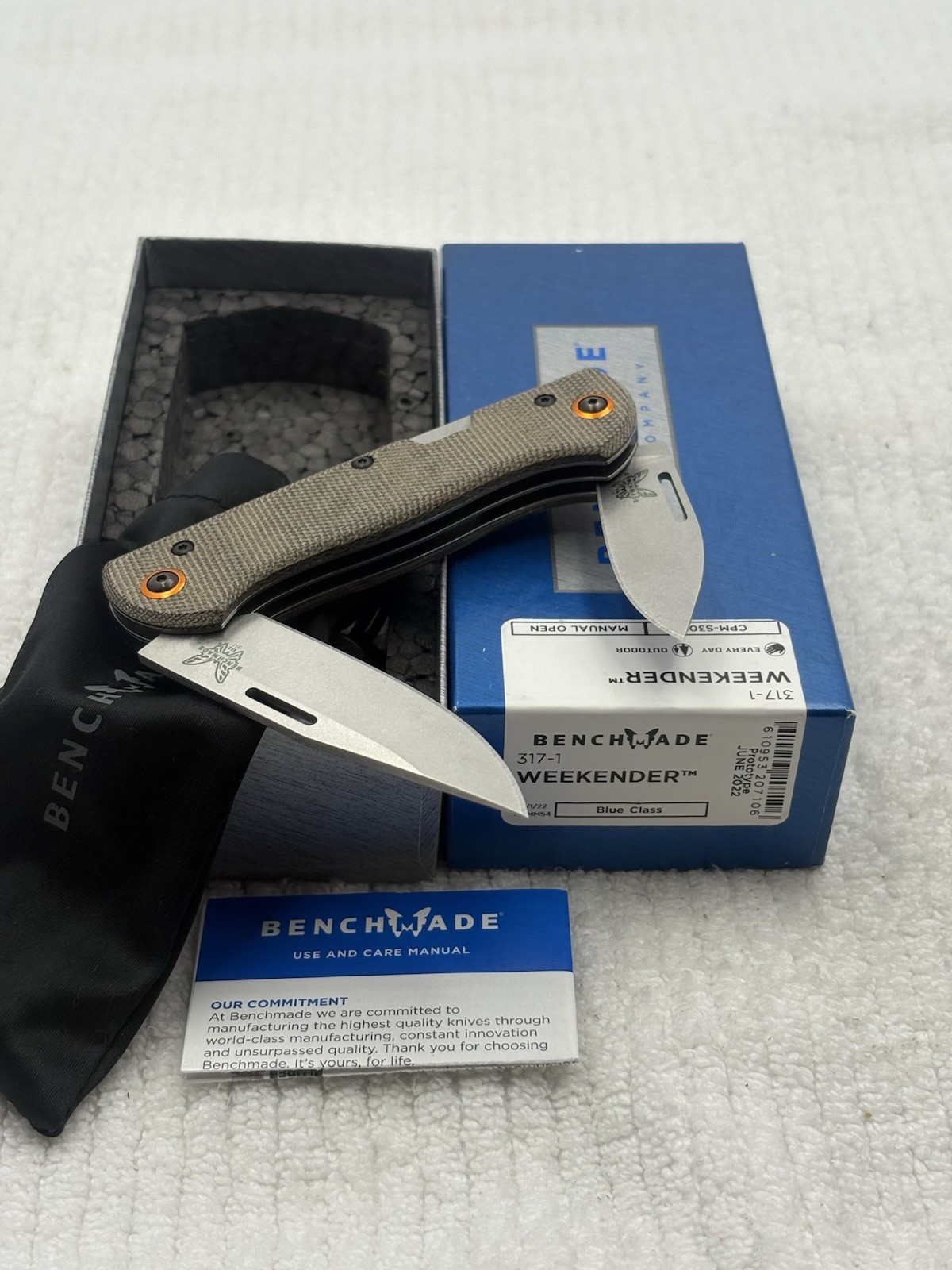 Benchmade 317-1 Weekender Prototype June 2022 Slip Joint Made In USA New In Box