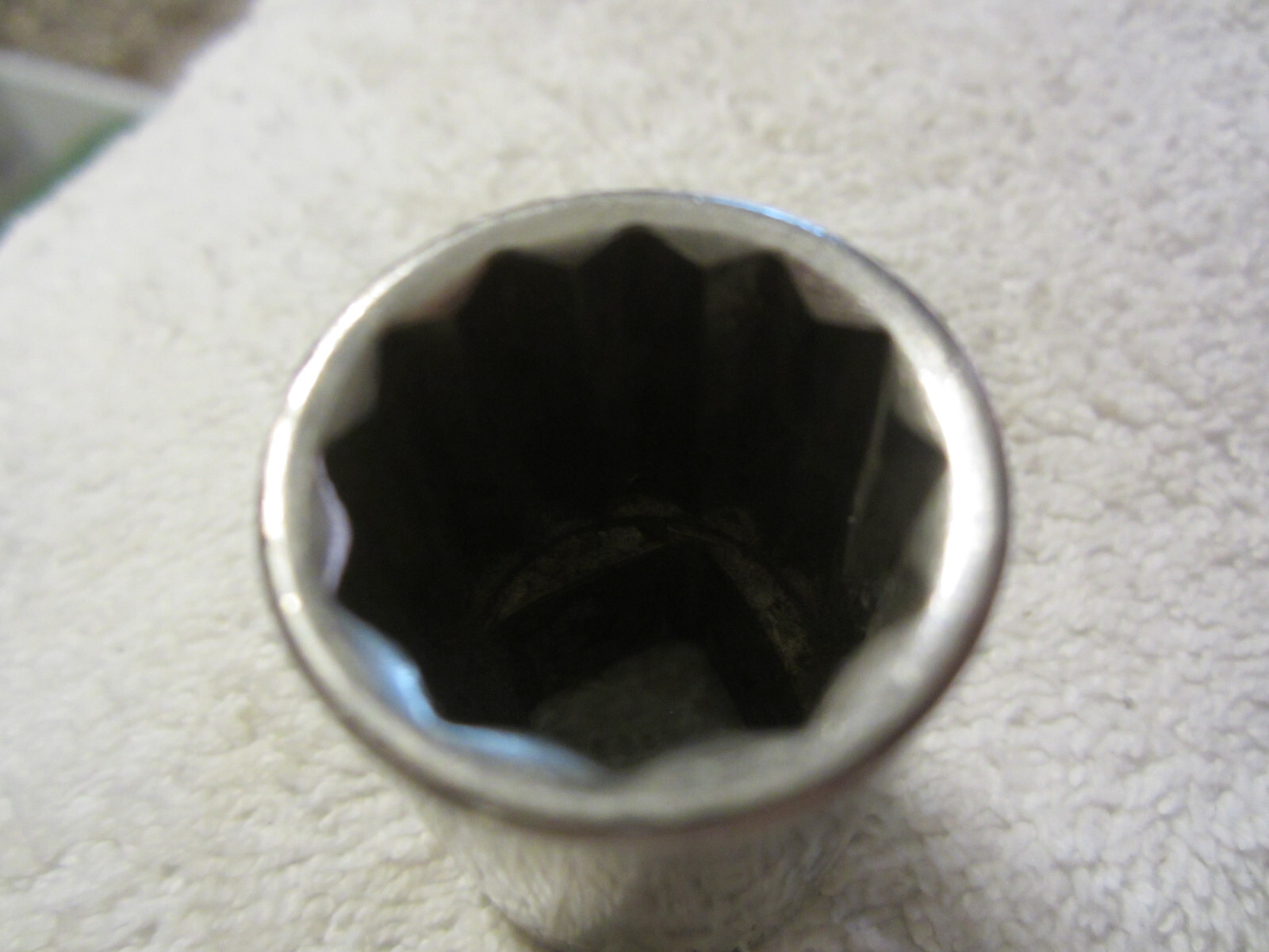 19 mm Craftsman USA 19MM 12 Point 1/2″ Drive Shallow Socket inverted G 44238 VTG
