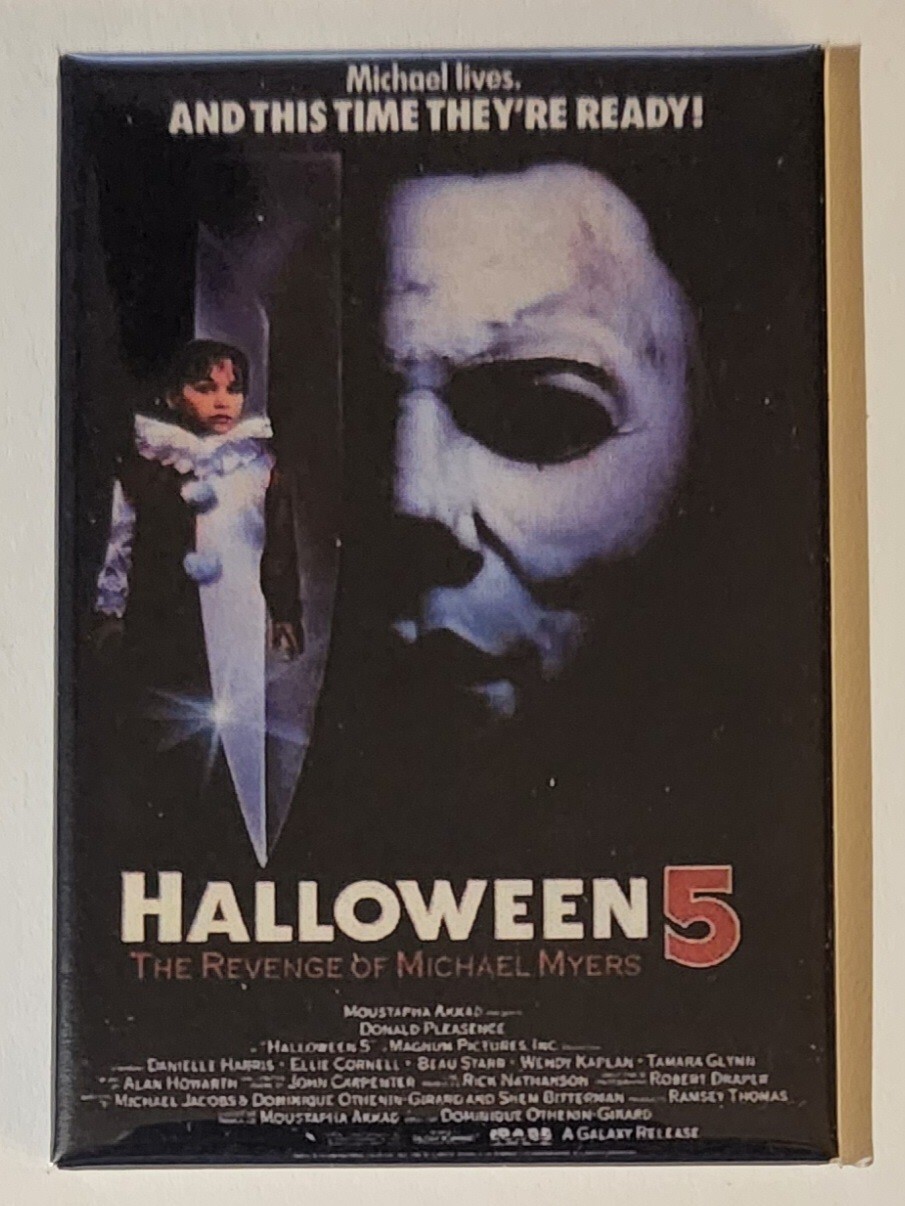 Halloween 5 Movie Refrigerator Magnet 2″ by 3″ Poster Horror Michael Myers