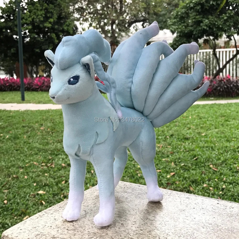 Pokemon Alola Ninetales Plush Toy Sun Moon Ice Fox Stuffed Animal 9in Doll