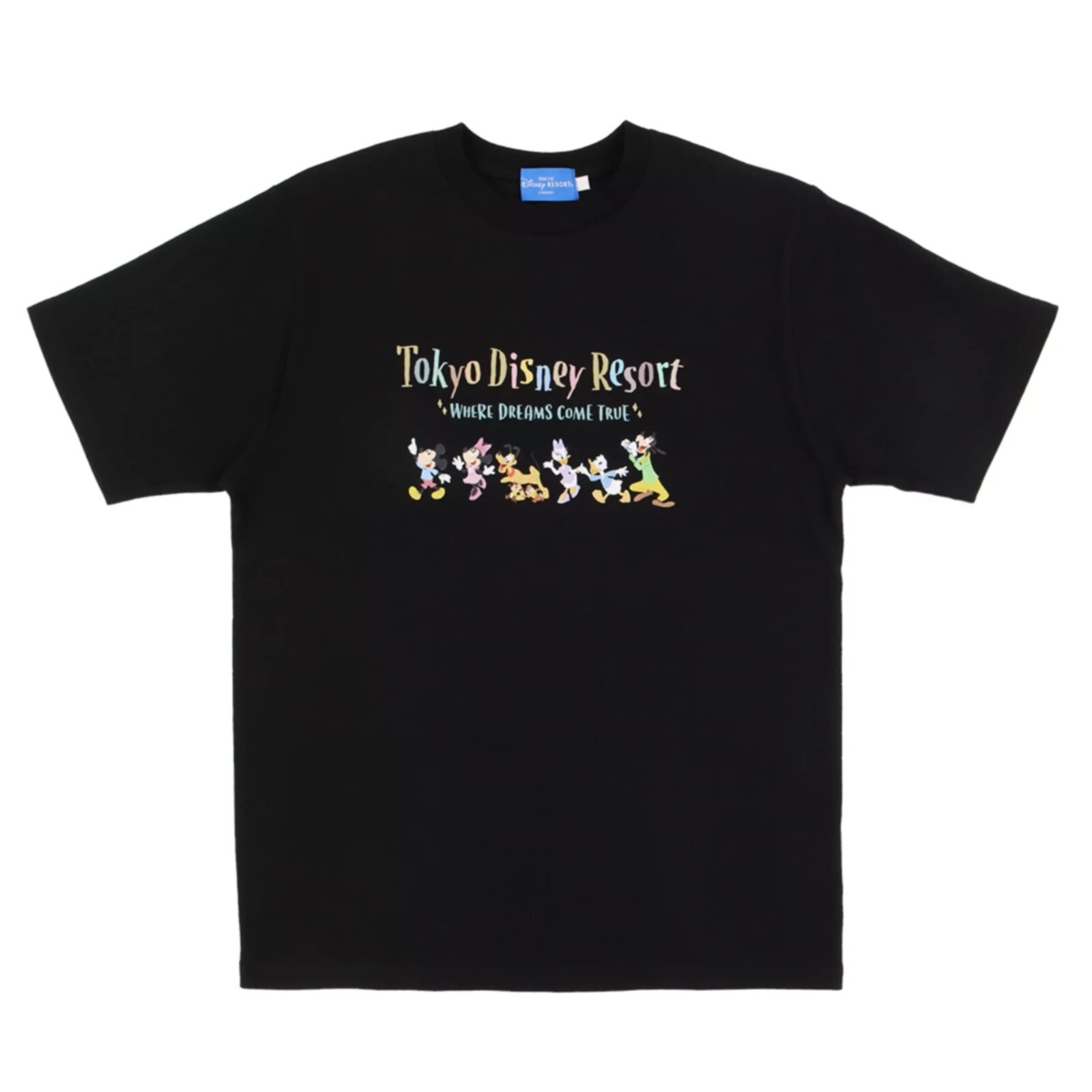 NEW Japan Tokyo Disney Resort T-Shirts Area Park Map 100% cotton Black M L XL