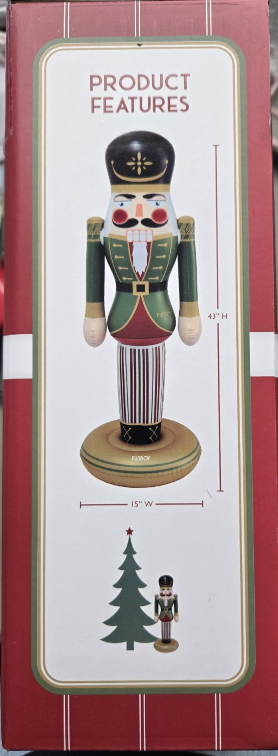 Christmas FUNBOY Nutcracker Inflatable Holiday Decor 3.5 ft tall