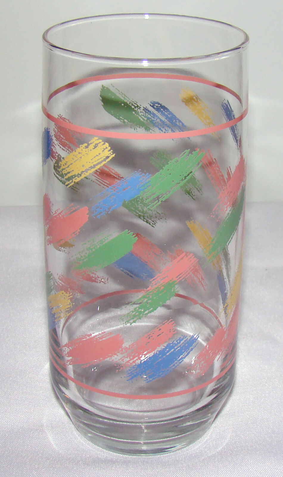 Libbey Glass Company, 1980’s Brushstroke 16oz Tumbler, Glassware