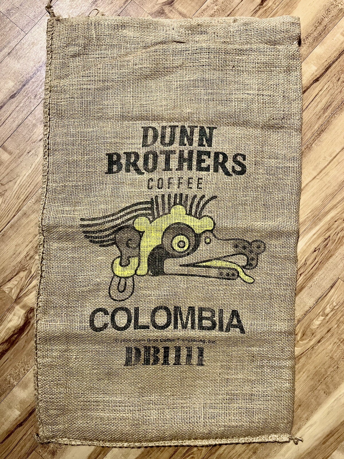 Large Decorative Colombia Jute Burlap Coffee Bag – 17” x 30”