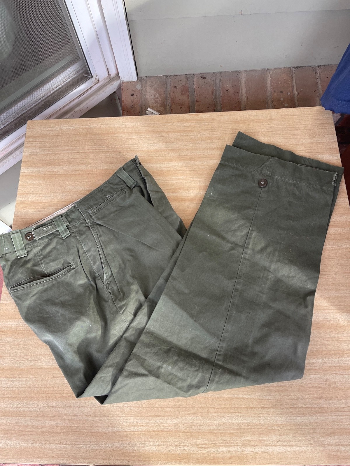 US Korean War M-1945 Field Combat Trousers. NOT M-1951. 30×30. Scarce.