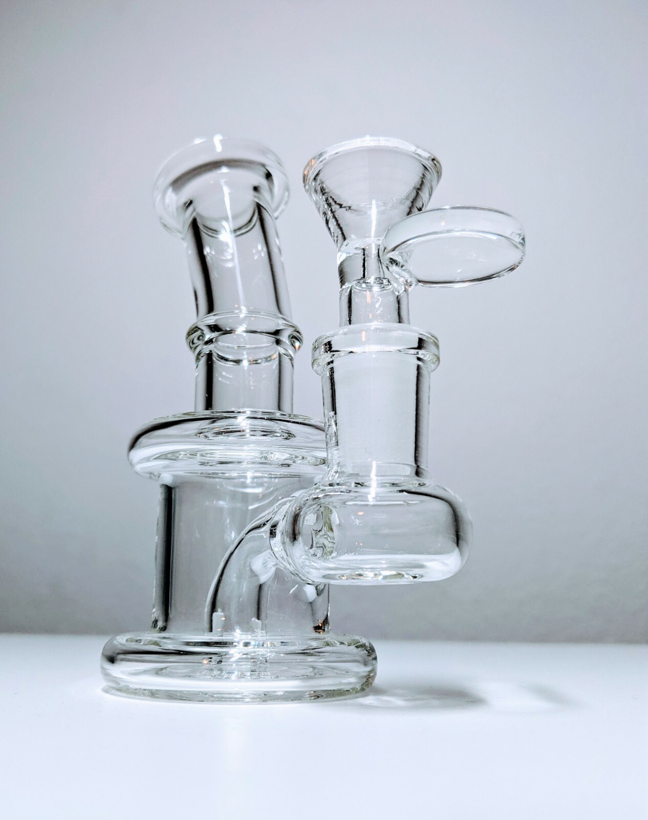 4.5″ Mini Glass Bong Diffused Perc Premium Quality Water Pipe Hookah Bubbler
