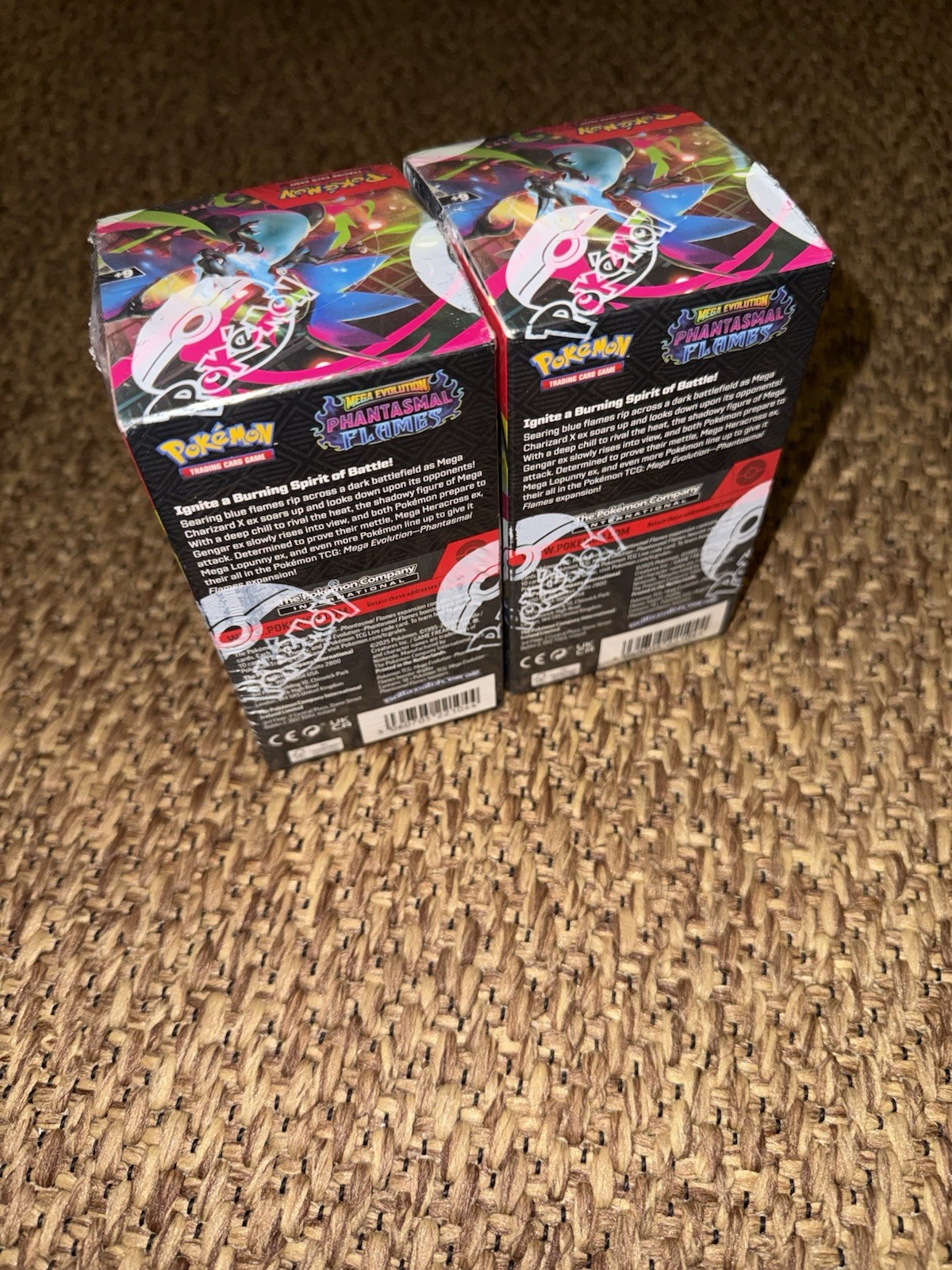 Pokemon Phantasmal Flames Half Booster Box 18 Packs New Sealed Pokemon x 2 ✅