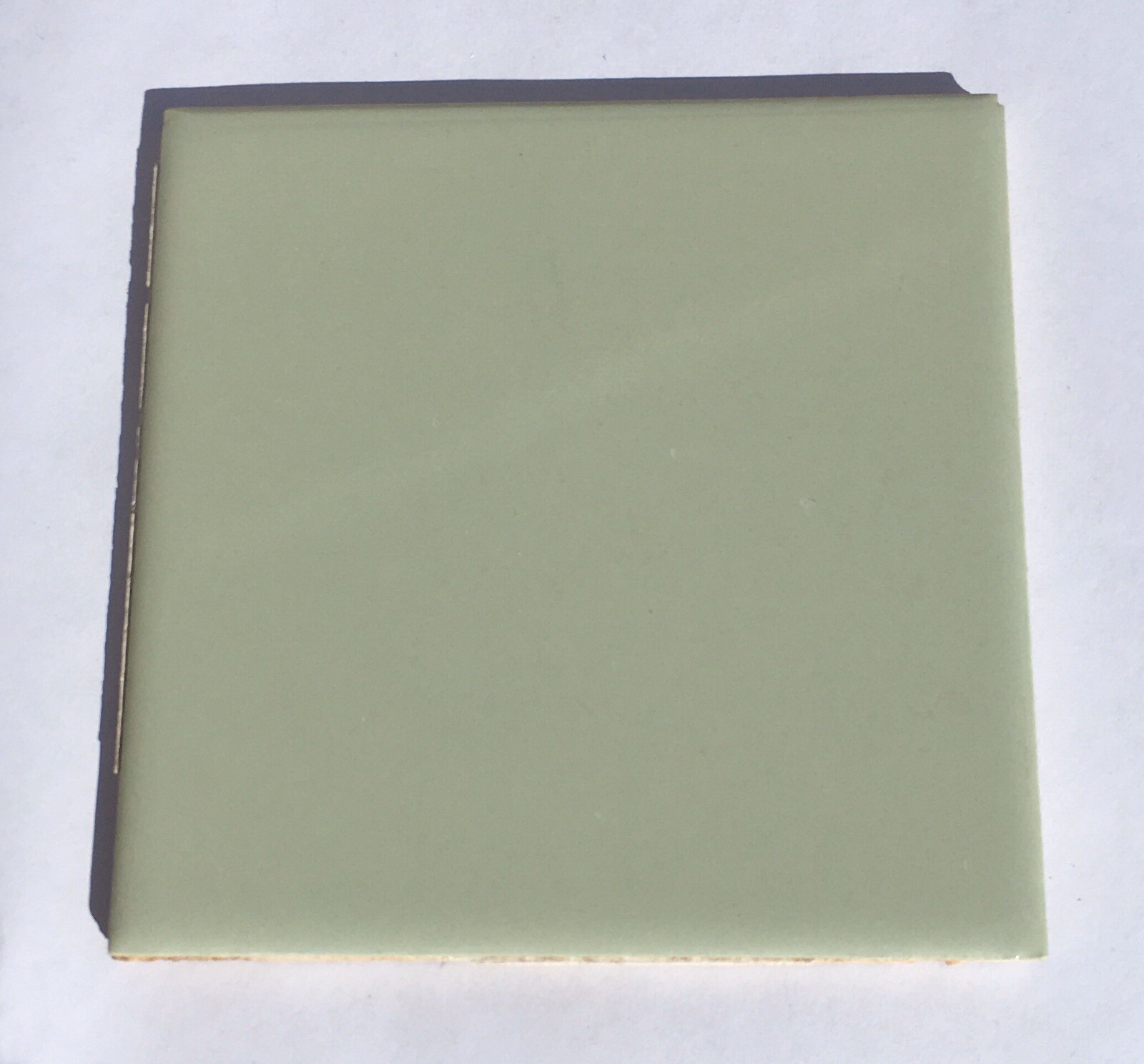 4×4 Vintage Tile in Bayberry -1 Piece- Salvaged- ‘Wenczel’