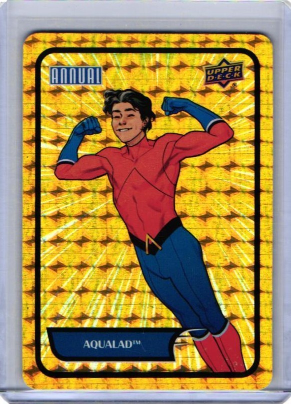 2023-24 Upper Deck DC Annual Backscatters Gold Aqualad #B-13