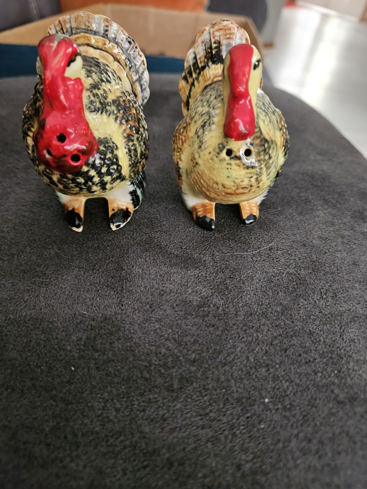 Vintage Ceramic Thanksgiving Turkey Salt & Pepper Shaker Set – Mid Century Japan