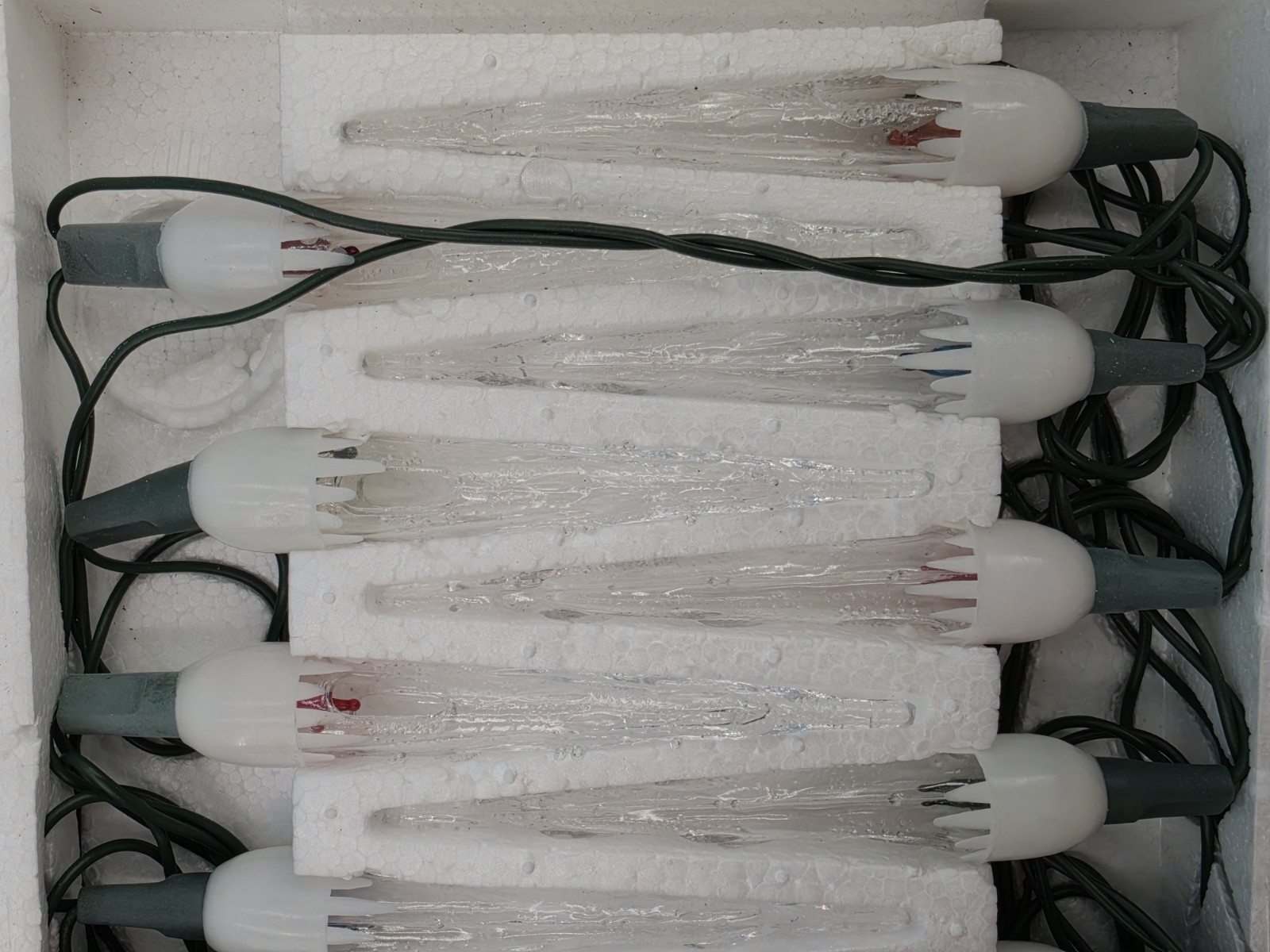 (Vintage) 2 Boxes “20 Icicle Light Set” Flashing Or Non-Flashing NOS Xmas Lights