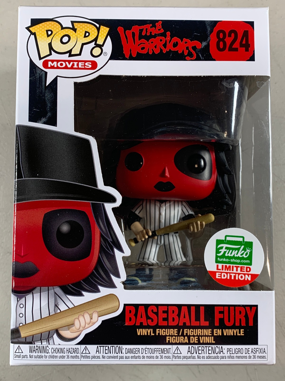 READ! Funko Pop! Movies #824 Baseball Fury Red Funko Shop Exclusive The Warriors