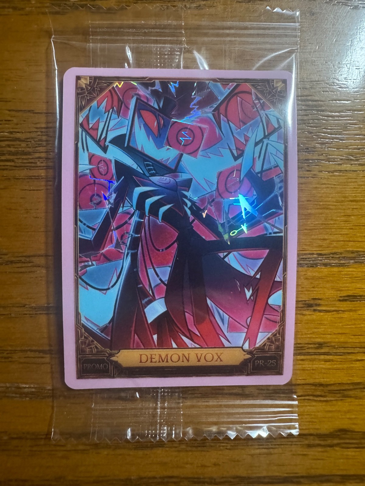 Hazbin Hotel Demon Vox BOTH CRACKED ICE & FOIL Promo PR-25 Factory Sealed
