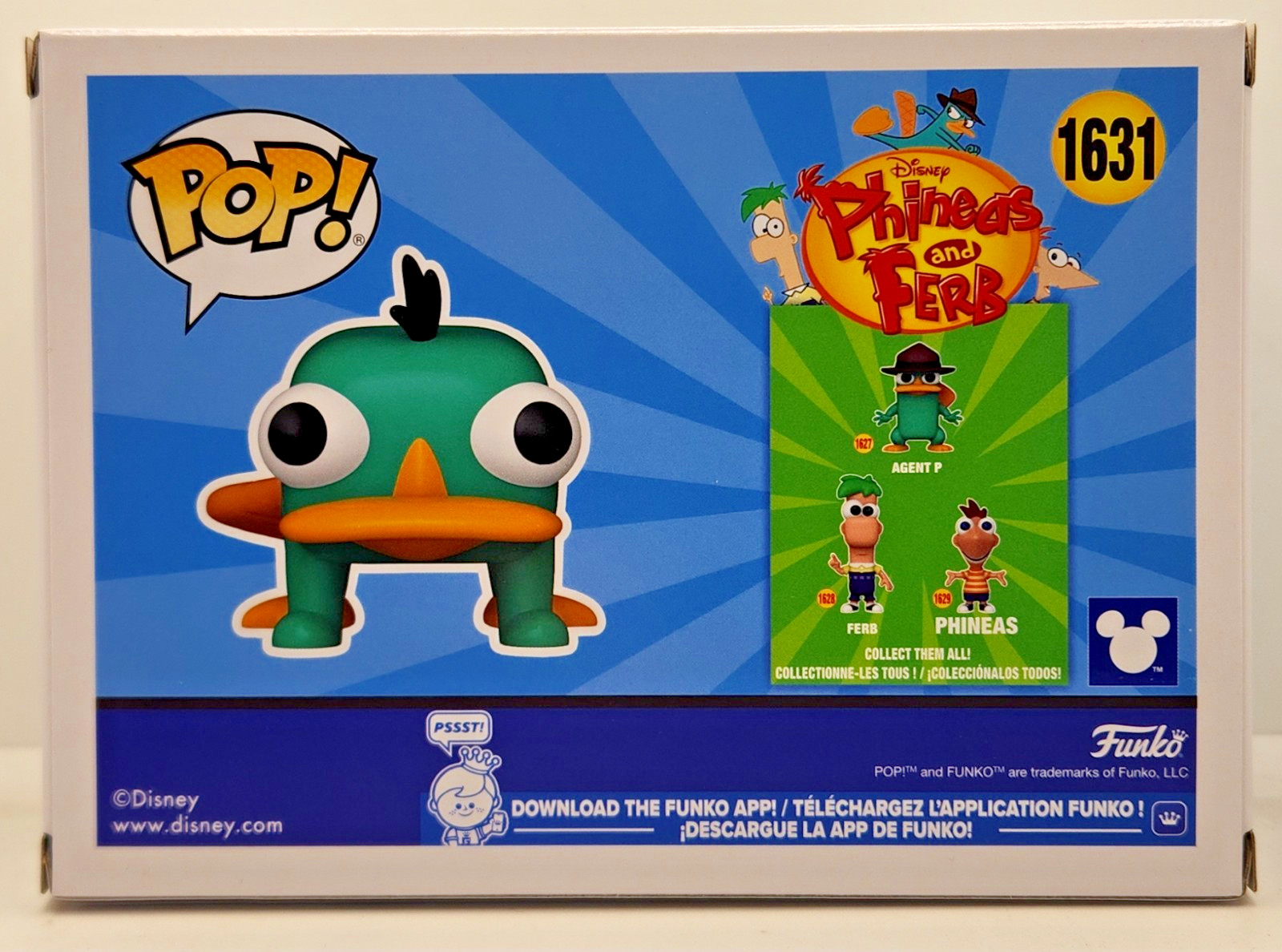 Funko POP! Perry The Platypus Phineas And Ferb #1631 [Toy Temple Exclusive]
