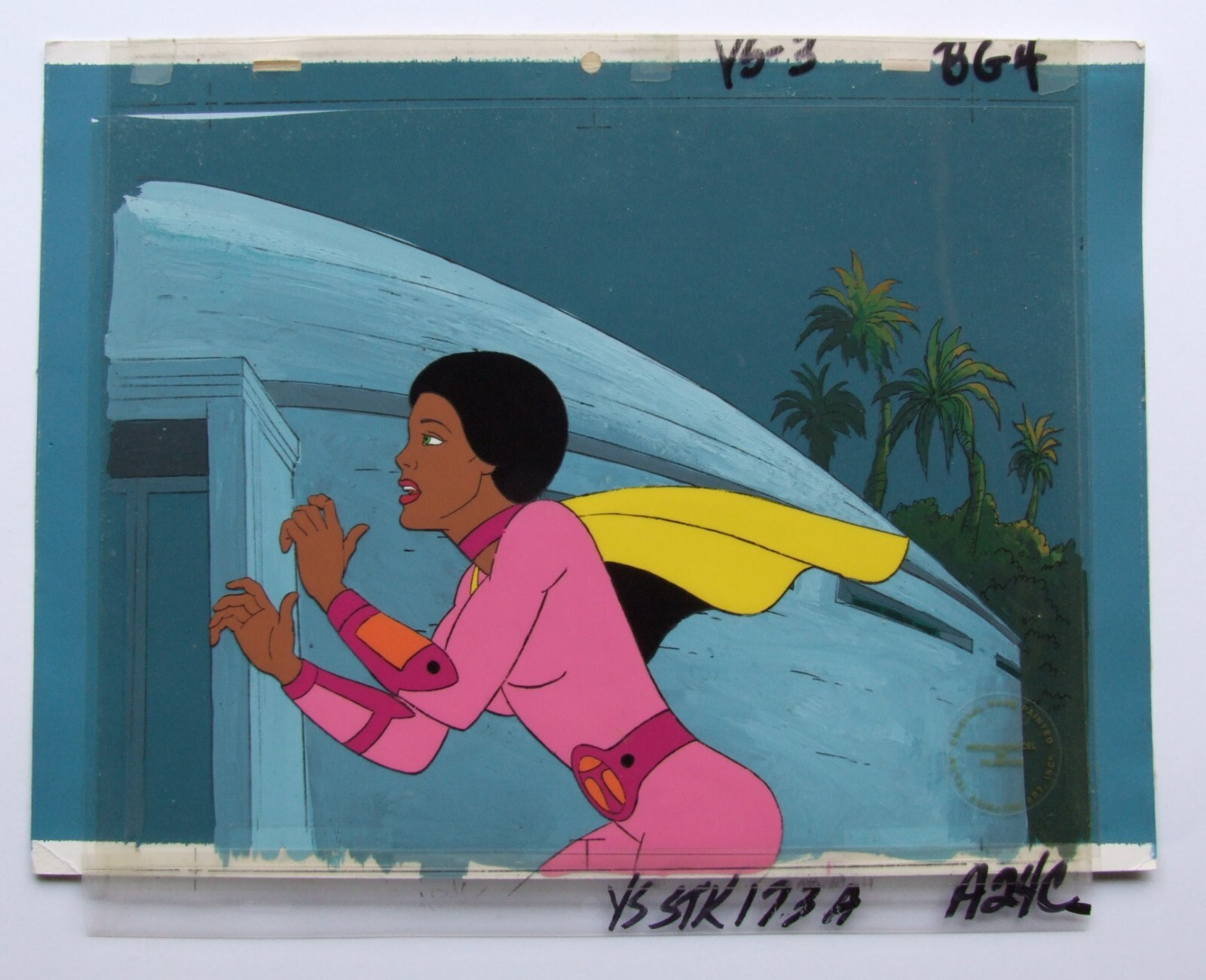 Space Sentinels Original Animation Cels & Background Art Job Lot Filmation 1977