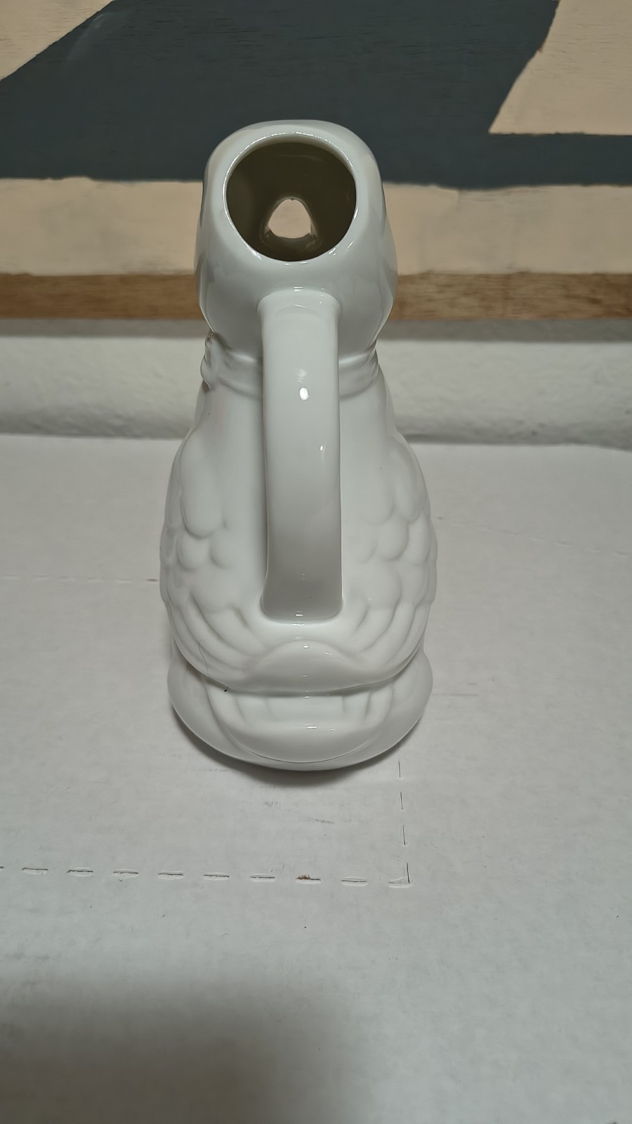 Duck Cream Pitcher White Ceramic Spring Decor