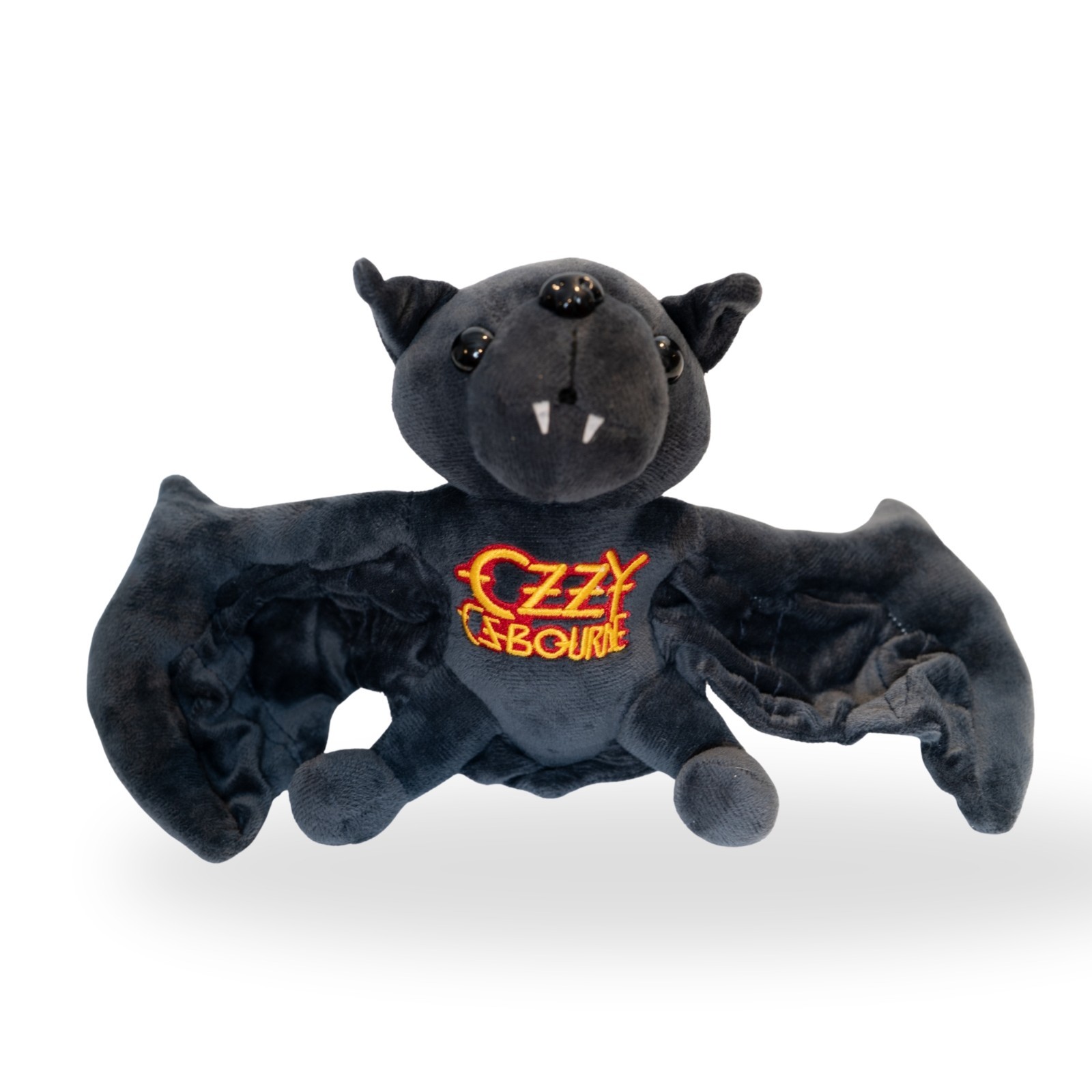 Ozzy Osbourne Bat Plush Toy 14″ Black Gothic Rock Band Collectible Plushie