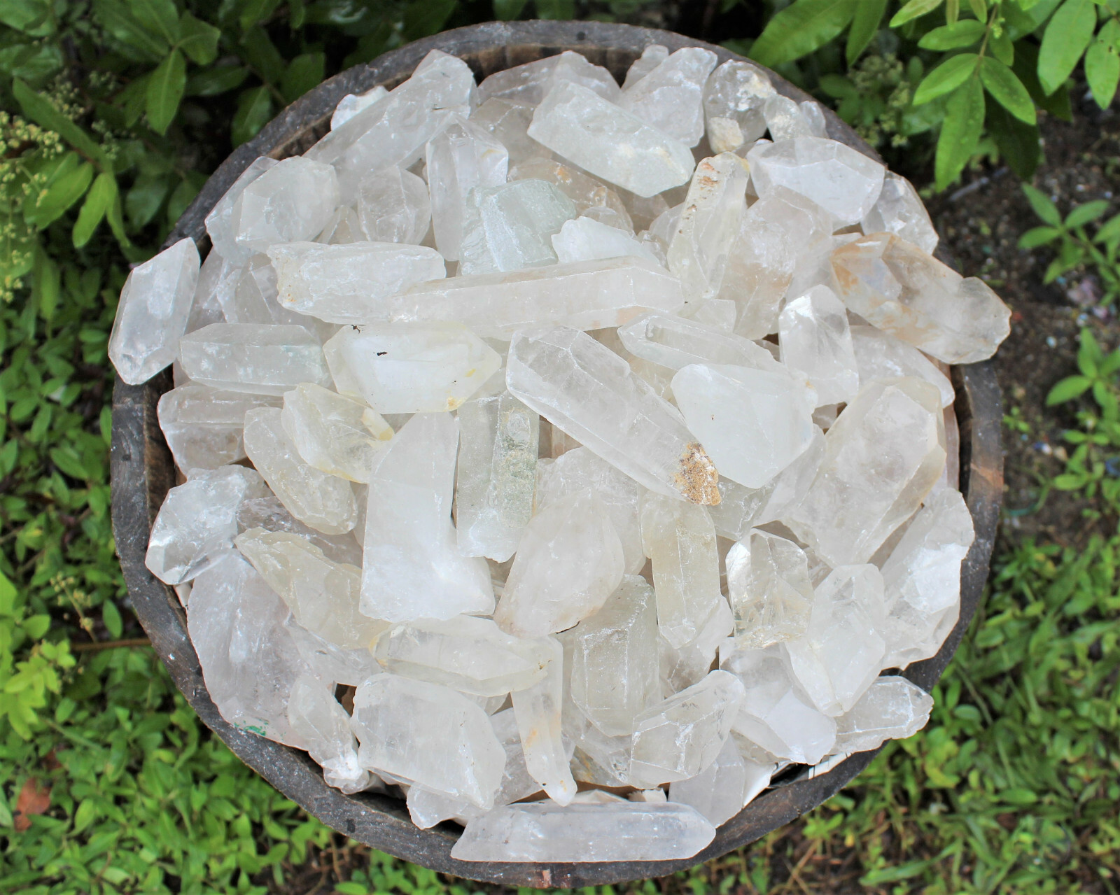 Bulk Wholesale 11 lb Lot CLEARANCE Natural Quartz Crystal Points (GREAT VALUE)