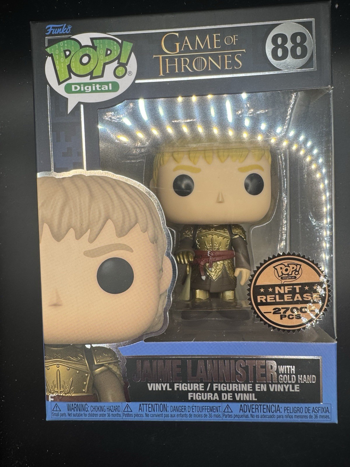 New! Funko Pop ~Digital~ 88 Jaime Lannister w/Gold Hand Game Of Thrones LE 2700