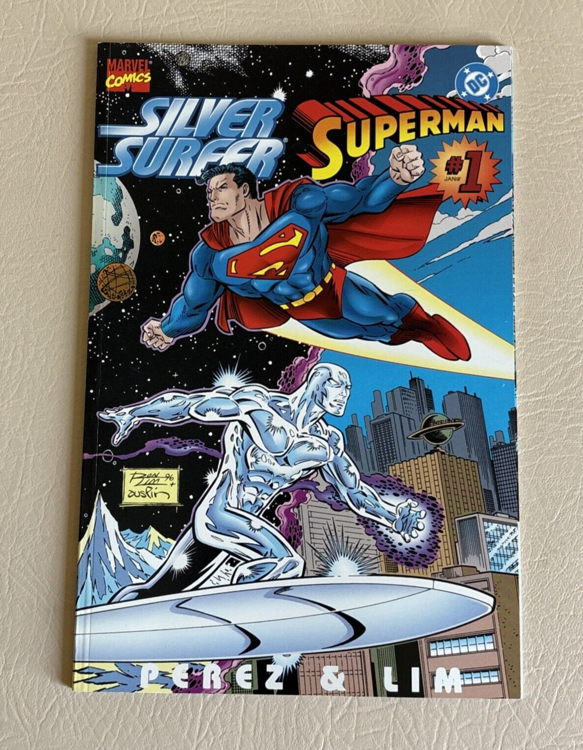 Silver Surfer Superman #1 Marvel DC Crossover 1996 VS Versus George Perez