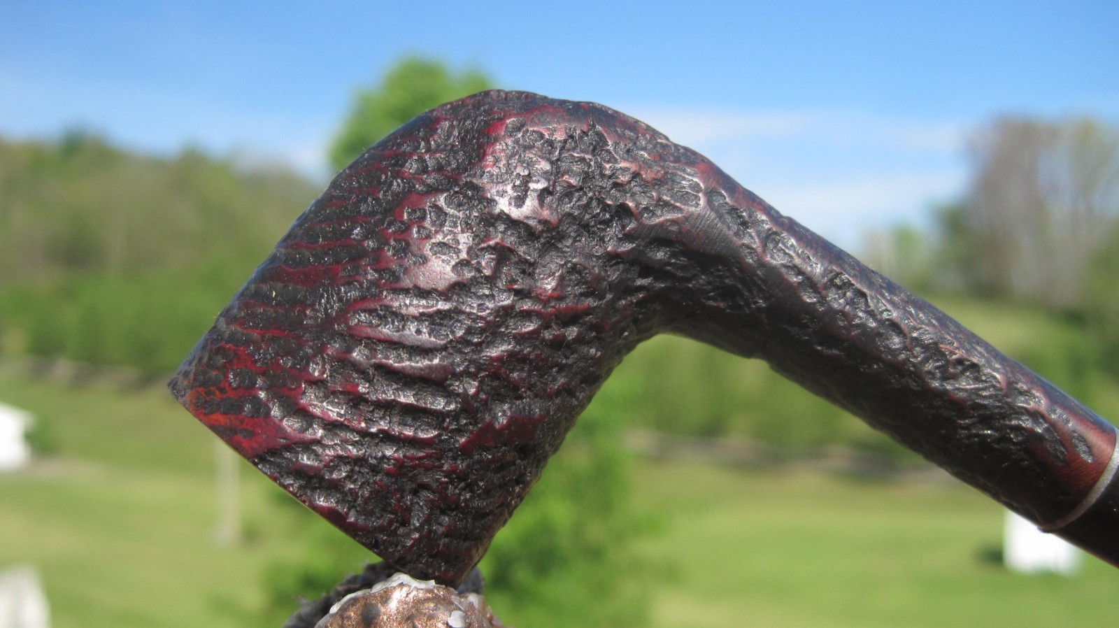 Halifax Imported Briar Rusticated Dublin Smoking Estate Pipe 5.3/4″ L VINTAGE