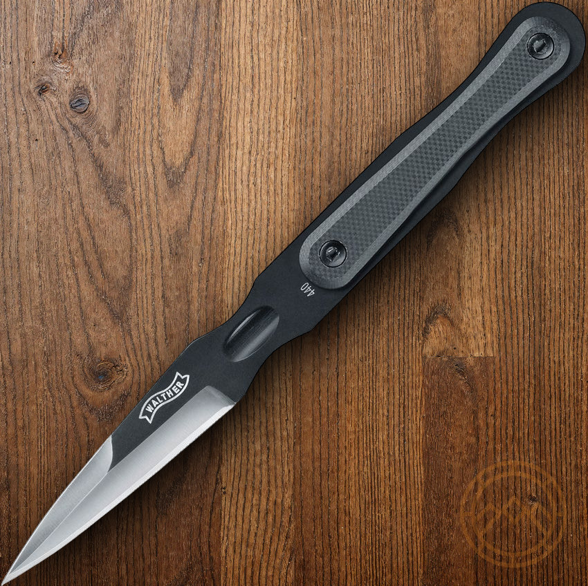 Walther MDK Micro Fixed Knife 2″ Full Tang 440C Steel Blade Synthetic Handle