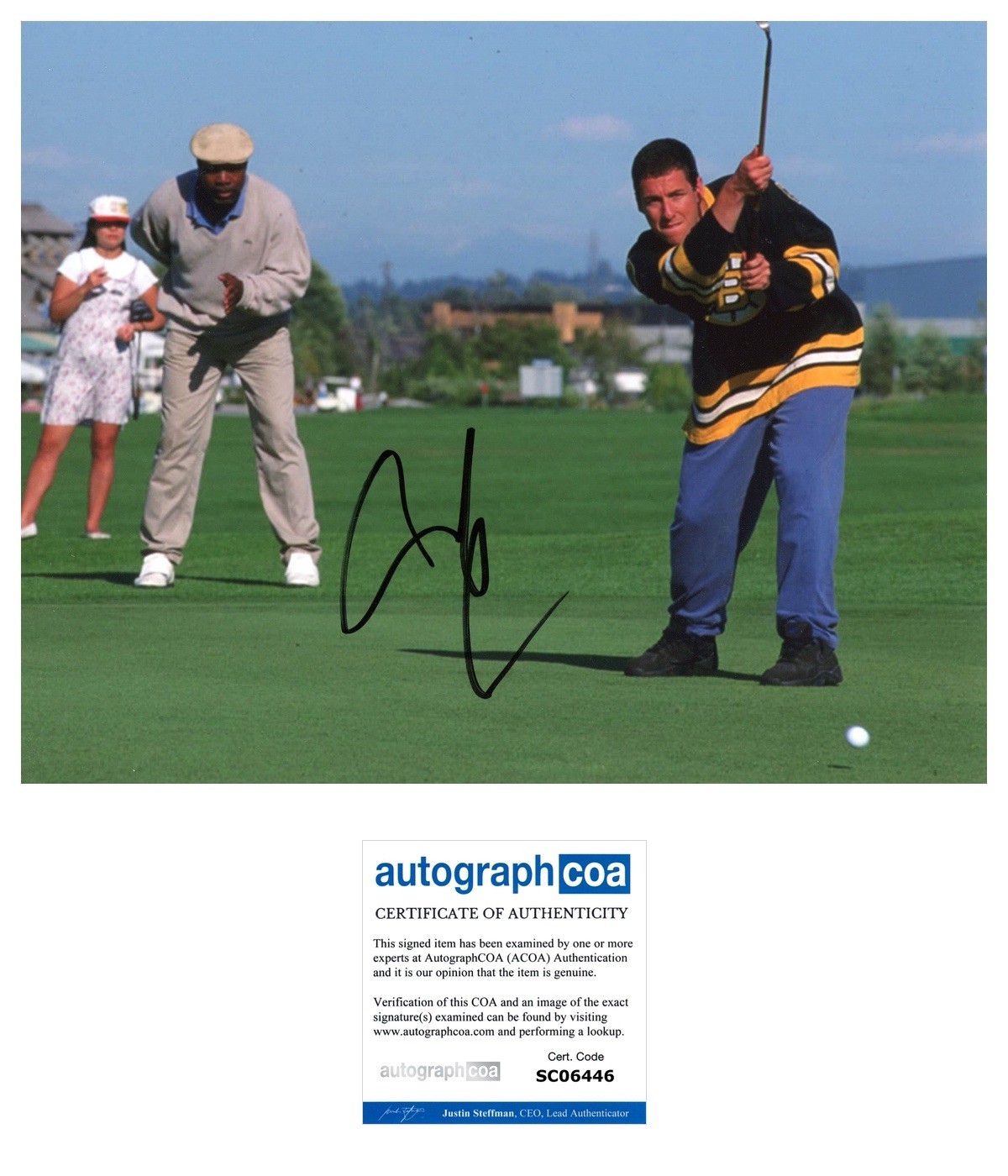 Adam Sandler “Happy Gilmore” AUTOGRAPH Signed 10×8 Photo ACOA