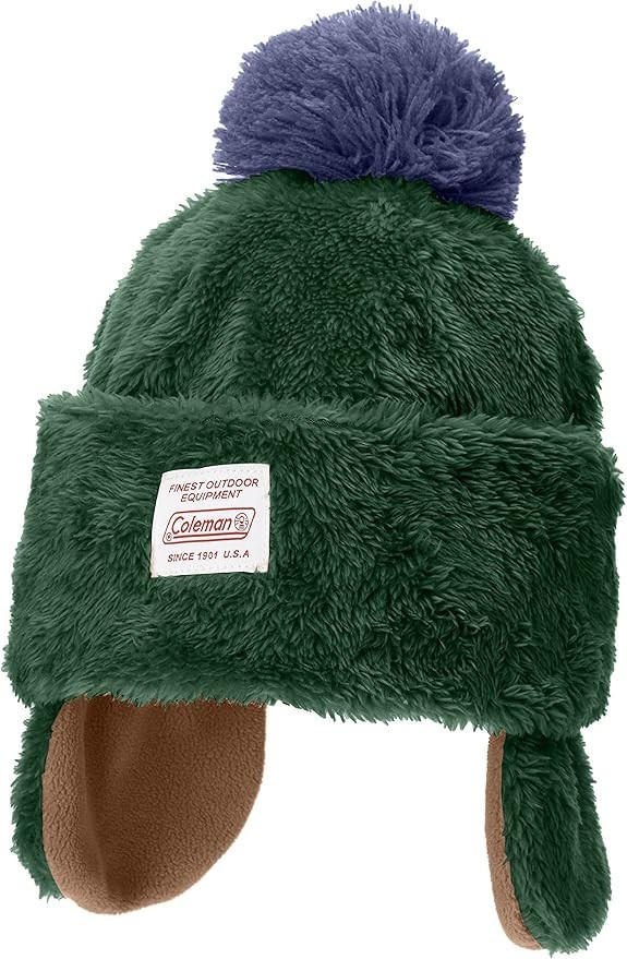 Coleman Kids Kids’ Boa Winter Cap 430-0011 Unisex Children’s 53.0-55.0cm, Green