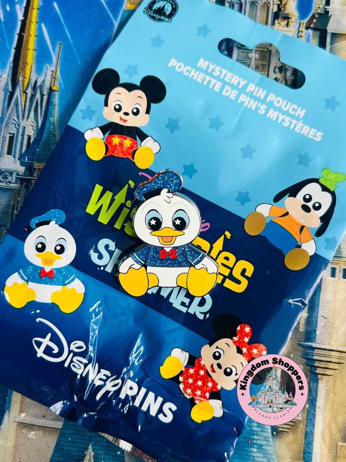 2026 Disney Parks Wishables Shimmer Mystery Pouch Pin Donald Duck ONLY