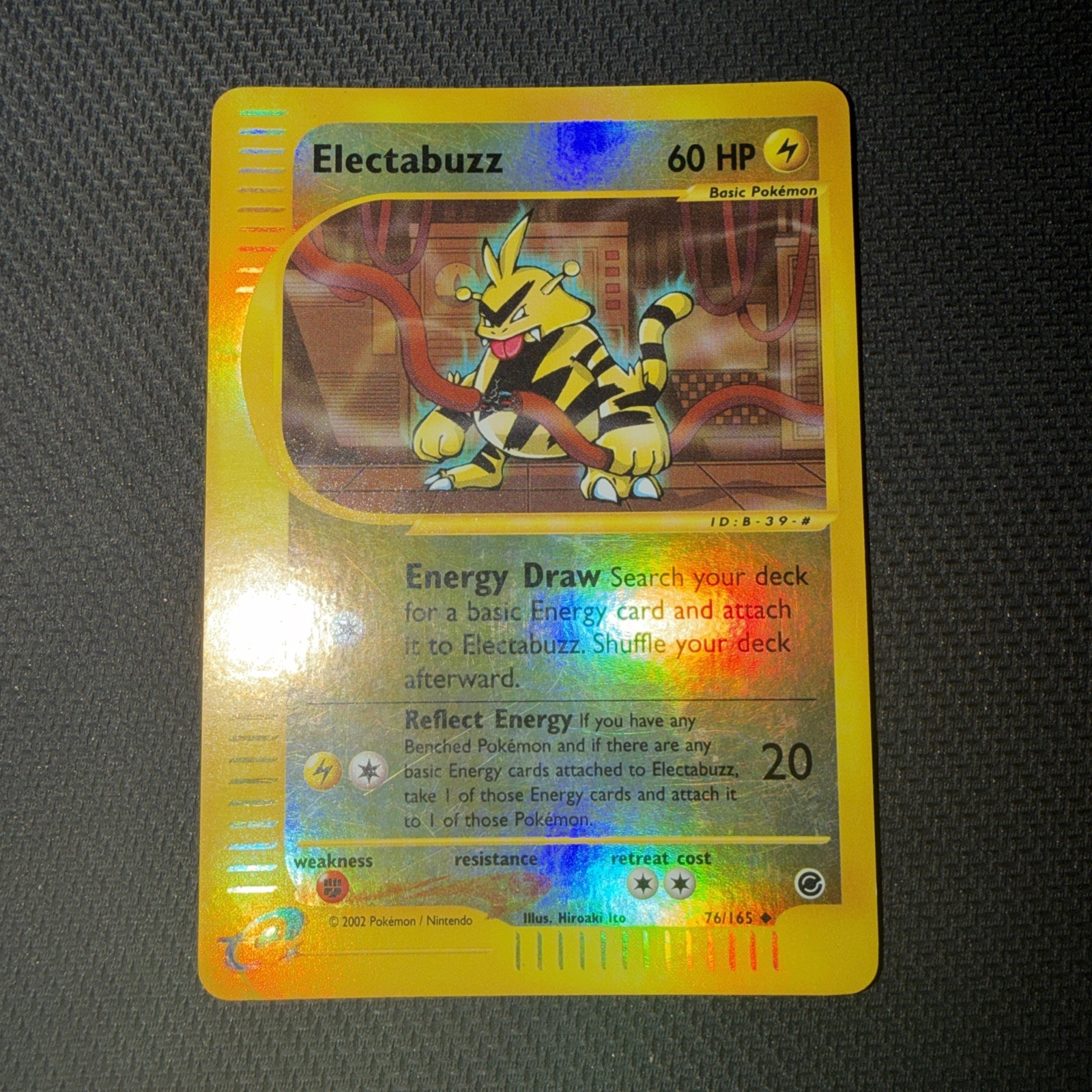Electabuzz 76/165 Reverse Holo Expedition Pokemon Card Excellent Condition
