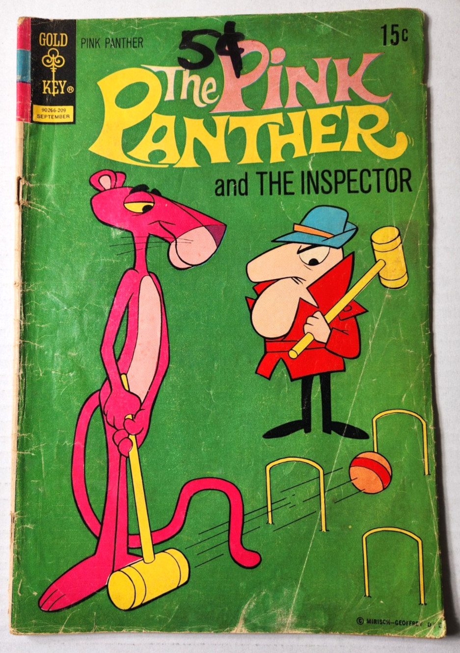 The Pink Panther – Pink Slip Panther #8 Sept 1972 Gold Key 3.5 Very Good-
