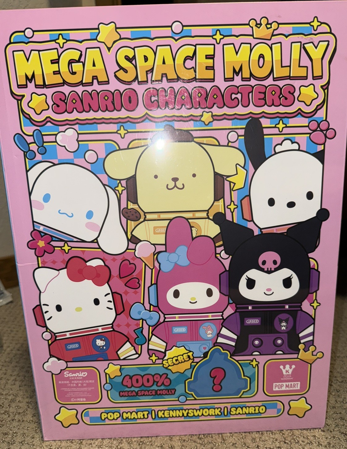 Authentic MEGA SPACE MOLLY 400% Hello Kitty and Friends: Kuromi Confirmed