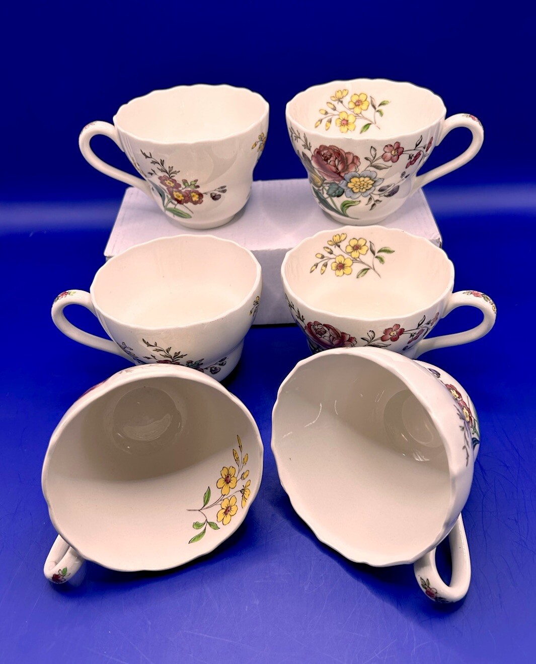 Copeland Spode Gainsborough Teacups Great Britain Set Of 6
