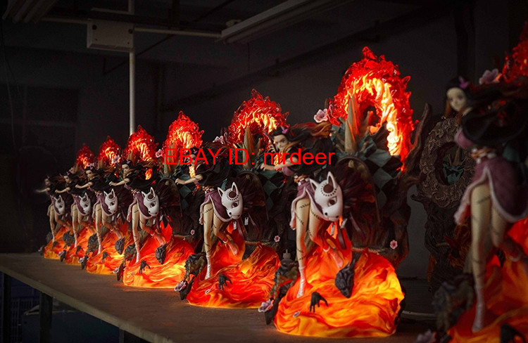 In Stock U-King Studio Demon Slayer Kamado Tanjirou Nezuko 1/6 Resin Model LED