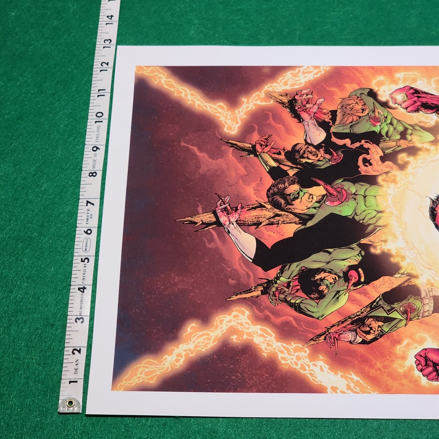 Green Lantern Ethan Van Sciver Signed Sinestro Comic Art Print LE AP 19×13 DC