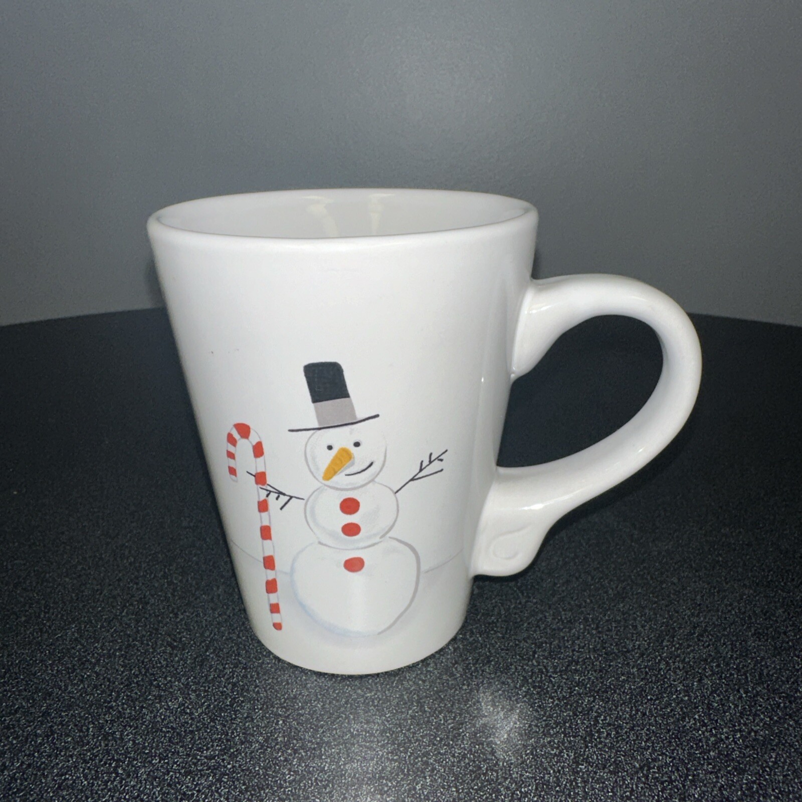 California Pantry 2010 Holiday Mug Snowman & Candy Cane 12 oz