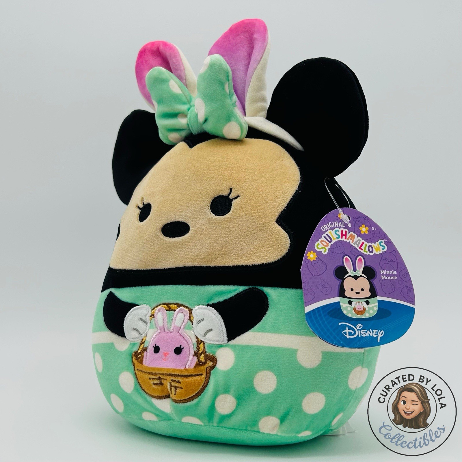 NWT Squishmallows Disney Easter Mickey & Minnie Mouse 10.5 inch Bunny Plush Set
