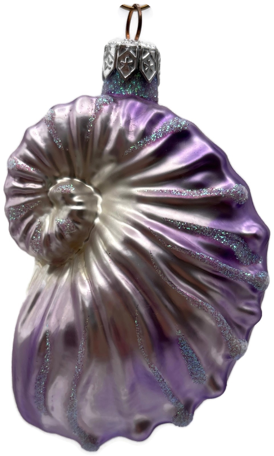 Patricia Breen A Walk On The Beach Lavender Shell Summer Christmas Tree Ornament